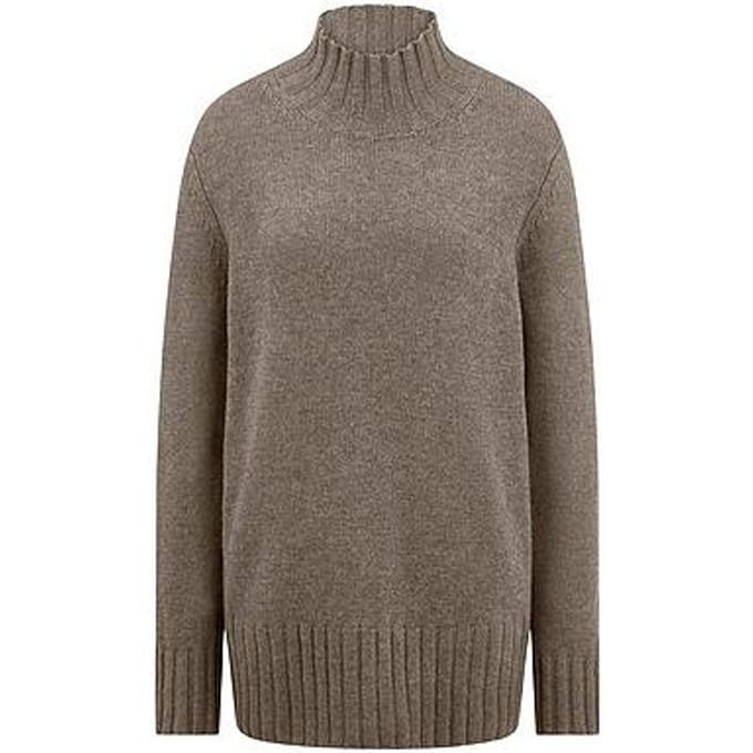 Lange trui Van Peter Hahn beige