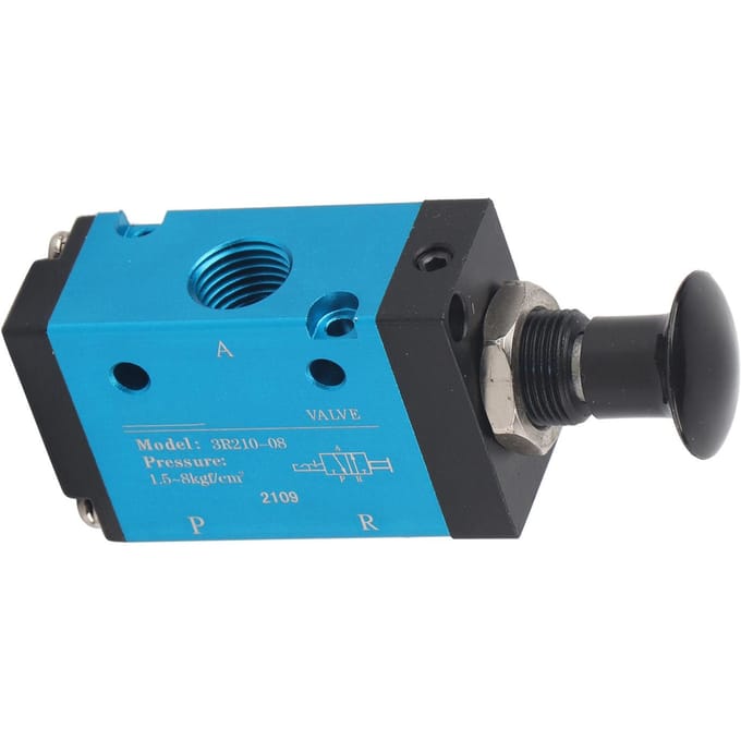 Luchtventiel Tweeposities Drieweg Handventiel 1 4 Inch Pneumatische Componenten Machineonderdelen 3R210‑08