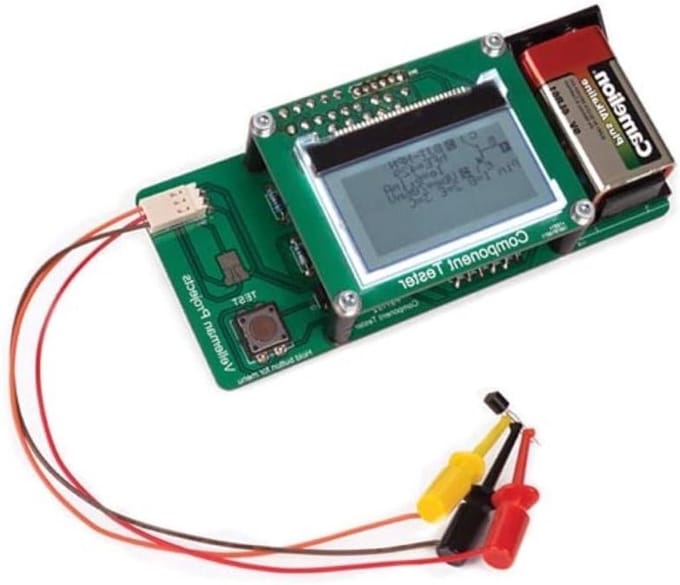 Component Tester Kit - Elektronica Testen - STEM Leren - Krasbestendige Coating - 1 Stuk - Niet gespecificeerd