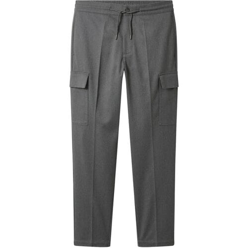 ESMARA MEN Flanellen heren cargobroek (Grijs, S)