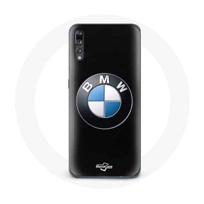 Coque - MANIACASE - Huawei P20 - Logo BMW - Noir - Protection Rigide noir