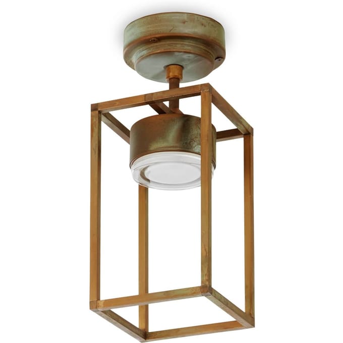 Moretti Luce LED buiten plafondlamp Cubic 3373 antiek