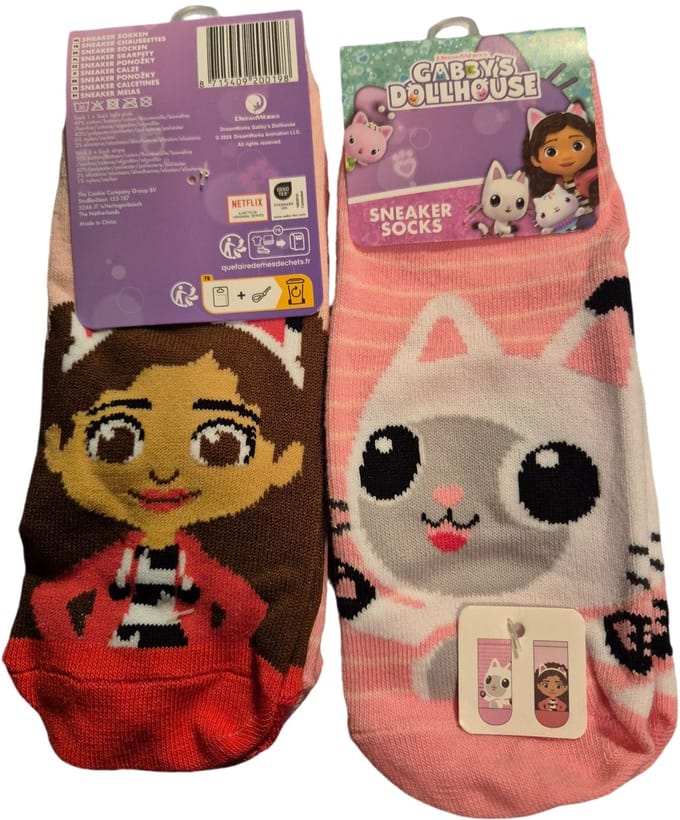 gabbys dollhouse snaeker sokken 2 pack 27/30