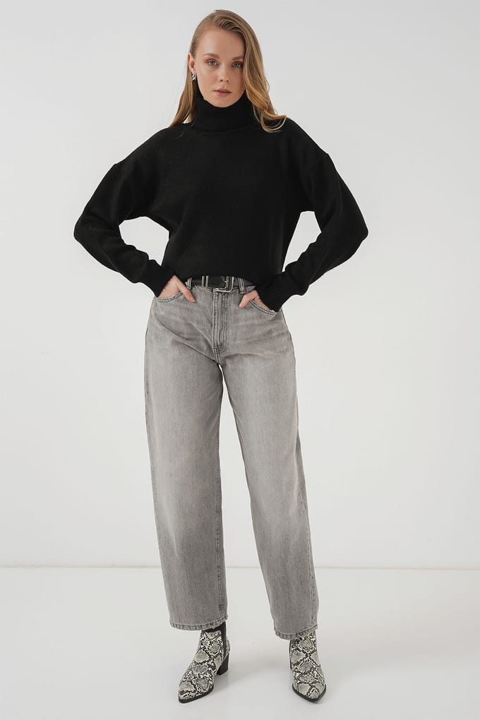 Oversized Geribbelde Coltrui