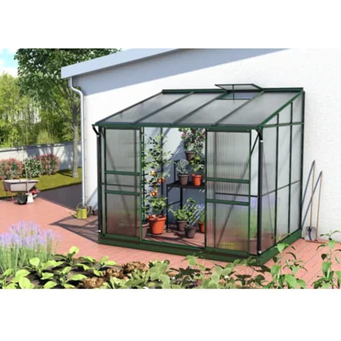 Vitavia Tuinkas Ida 5200 - Polycarbonaat 6mm - Smaragd - 262x201x221cm