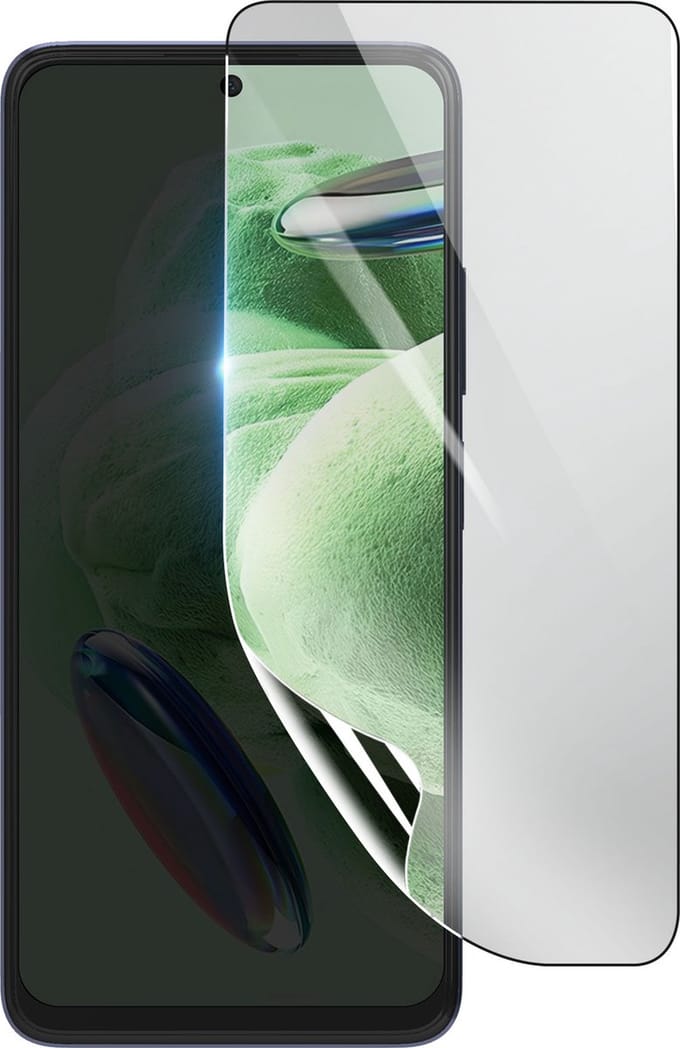 3mk, Geschikt voor Xiaomi Redmi Note 12 5G, Schokbestendige Hydrogel Screenprotector, Transparant