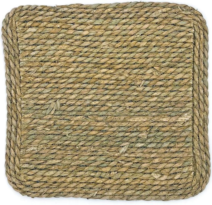 Lavandoux - Zeegras Placemats - Vierkant - Bohemian - 36x36 cm - Naturel - Set van 4