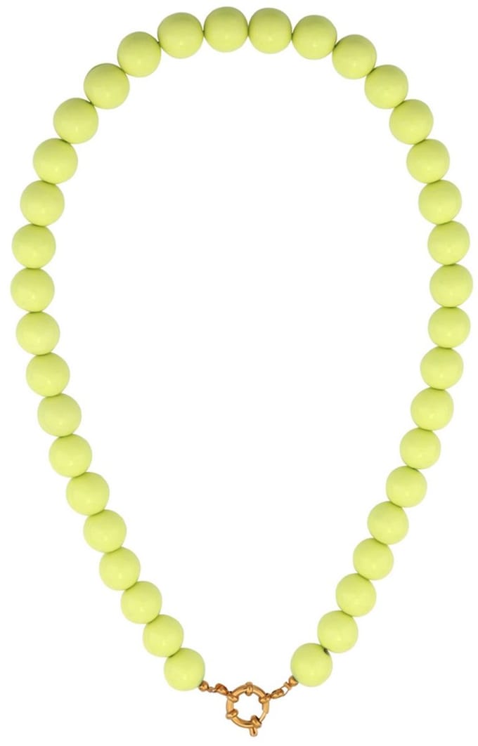 Ketting met kralen en frontsluiting-12mm