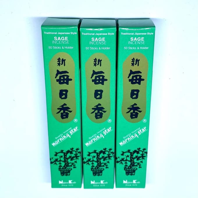Morning Star - Sage Incense - wierook stokjes - 3-pack