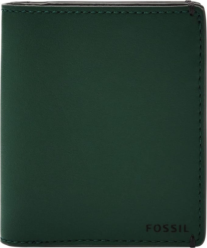 FOSSIL kaarthoes Joshua Vegan Cactus Front Pocket Wallet Pine Green groen
