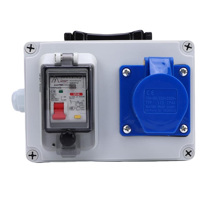 Buitendistributiedoos Handheld IP44 tot IP67 Waterdicht Type A Blijft Huidig Stroomonderbreker Stopcontactdoos voor