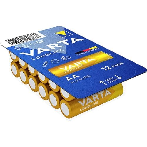 Varta Longlife AA LR6 Alkaline batterij 12 pack