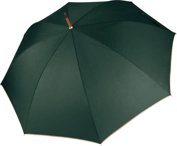 Kimood Automatische Paraplu KI2020 - Bottle Green / Beige - One size