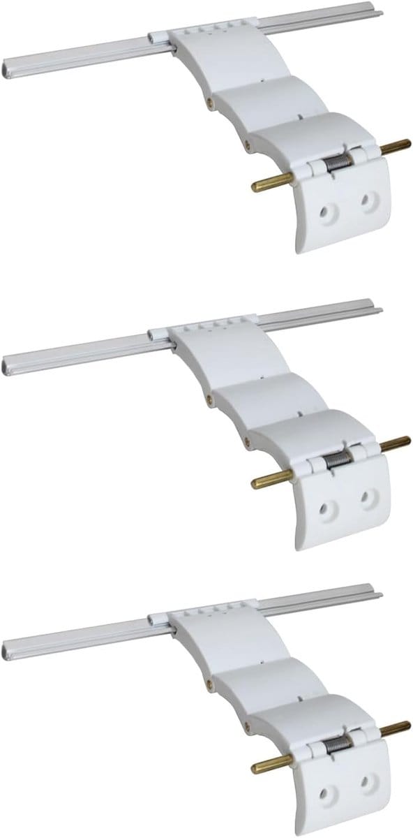 Garagedeur Slot - Vergrendeling Deur - Extra Beveiliging - Schuif Beveiliging - 25cm Lengte - Wit