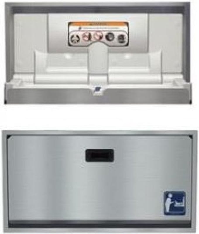RVS Baby inbouw verschoningsunit