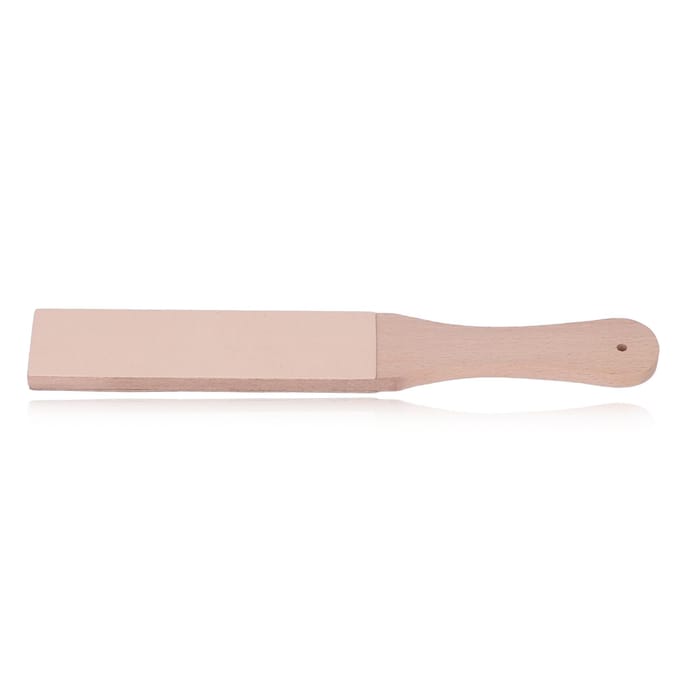 Strop en cuir double face Affûtage rapide Bois de hêtre Cuir Strop d'affûtage Portable DIY gray