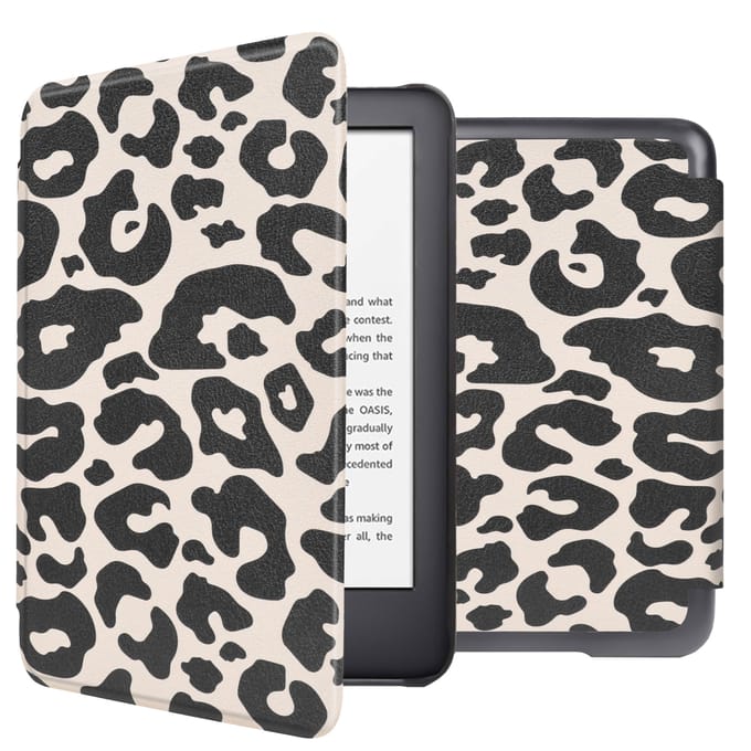imoshion Design Slim Hard Case Bookcase voor de Amazon Kindle (2024) / Amazon Kindle (2022) 11th gen - Leopard