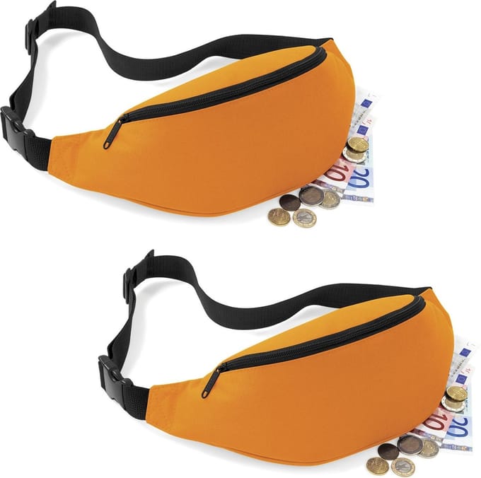 2 x Bagbase Sport Heuptas Oranje 2.5 Liter