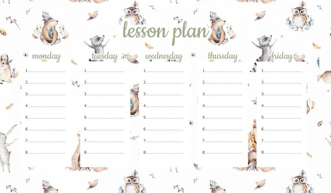 Wallvy - Lesrooster Magnetisch - 30x17,5cm - Dieren in Boho Stijl