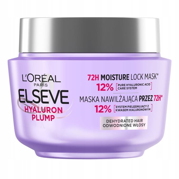 L'Oreal Elseve Hyaluron Plump - Hydraterend Haarmasker - 300 ml - Met Hyaluronzuur