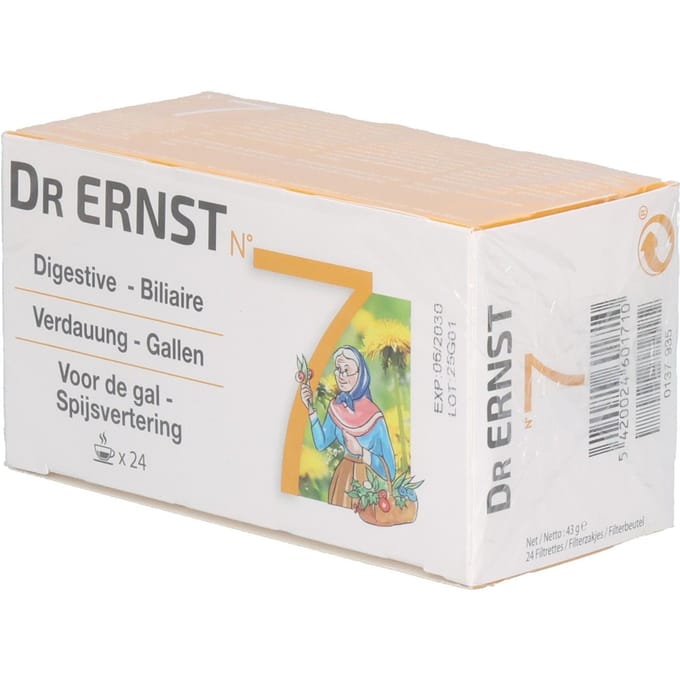 Dr Ernst Thee Nr. 7 Gal & Spijsvertering 24 Filterzakje