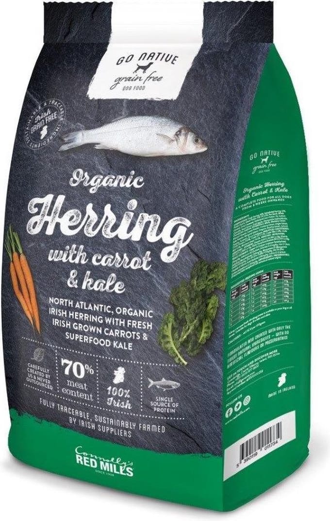 Go Native Grain Free Dog Herring with Carrot & Kale 12 kg - Hond