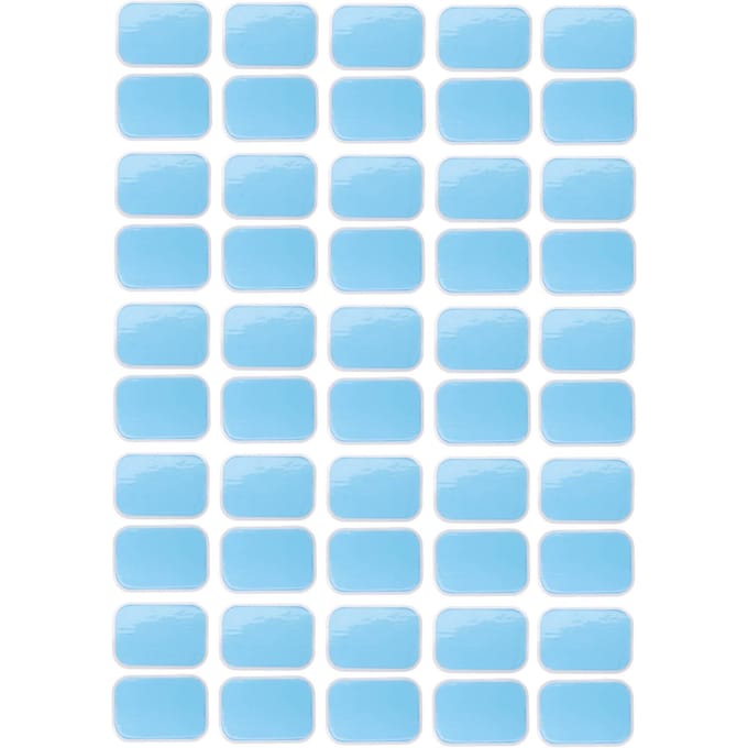 50 stuks Abs Stimulator Training Gel Sheet Pads Vervangende Accessoire voor Buikspiertrainer white