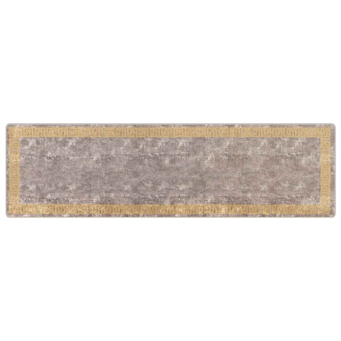 vidaXL - Tapijt - Runner - MARSA - Grijs - 100 - x - 350 - cm - Polyester - en - PVC
