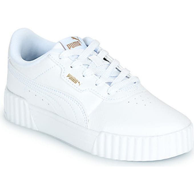 PUMA Carina 3.0 PS Meisjes Sneakers - PUMA White-PUMA Gold