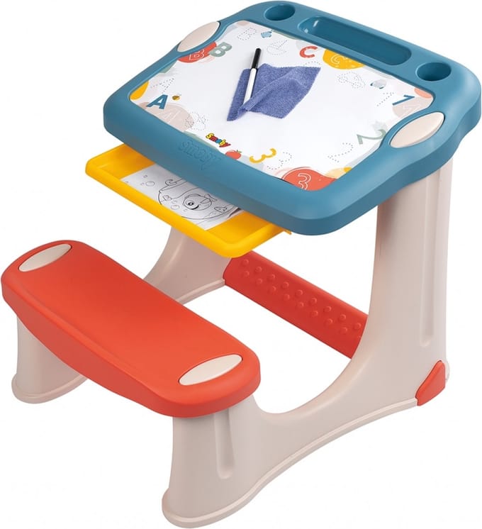 Smoby tekenbureau kind bureau met accessoires - creatief speelgoed.