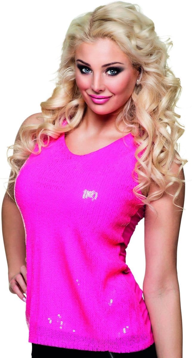 Boland St. Top Sequins Knalroze Maat M