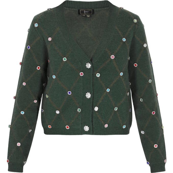 Faina Vest Dames donkergroen