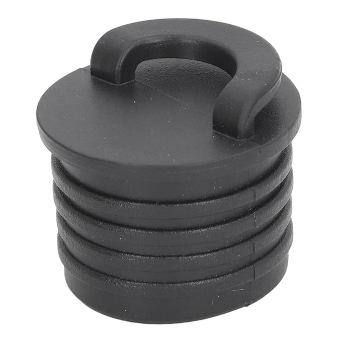 4 stuks Kajak Afvoerplug Kit Vervanging Universeel Waterblokkerend Rubber Kajak Afvoerpluggen Boot black