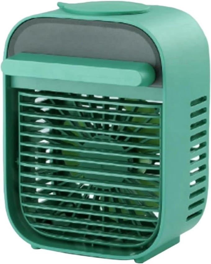 Draagbare Airco - Persoonlijke Koeler - Ruimte Koelen - Bacterievrij - 10x10x10 mm - Wit