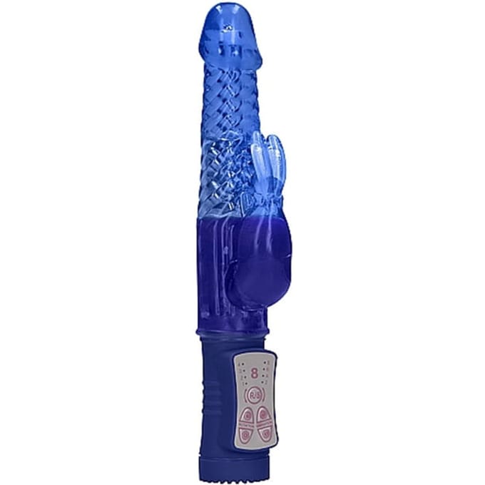 Shots Toys - Rotating Rabbit Vibrator - Blauw