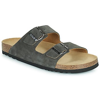 Scholl Sandalen Julien 2 Riemen Suede Heren - Grijs