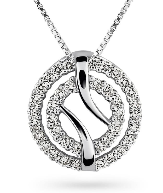 Orphelia HD-4206 - Hanger - 18 Karaat Witgoud / Diamant 0.34 ct