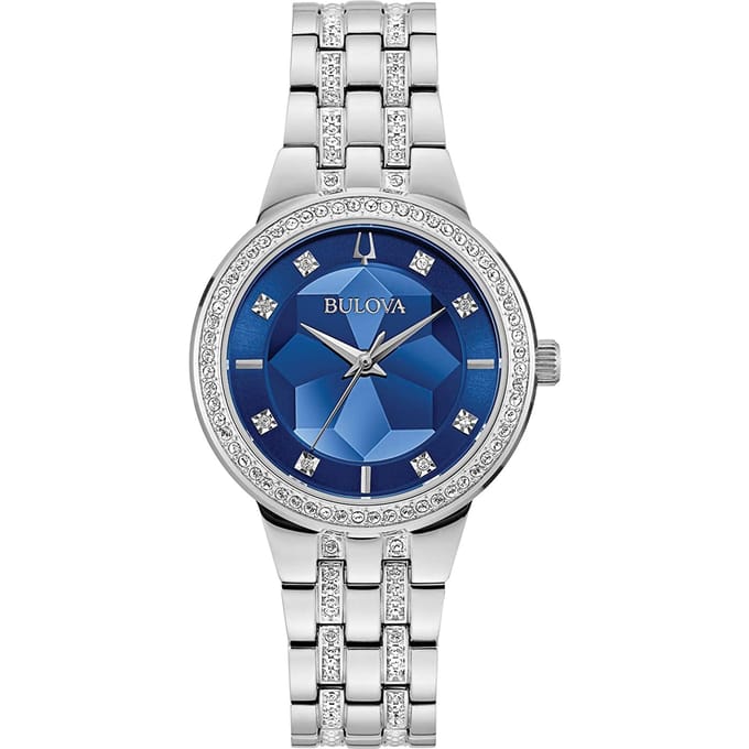 Bulova Phantom Crystal 96L276 Horloge - Staal - Zilverkleurig - Ø 32 mm