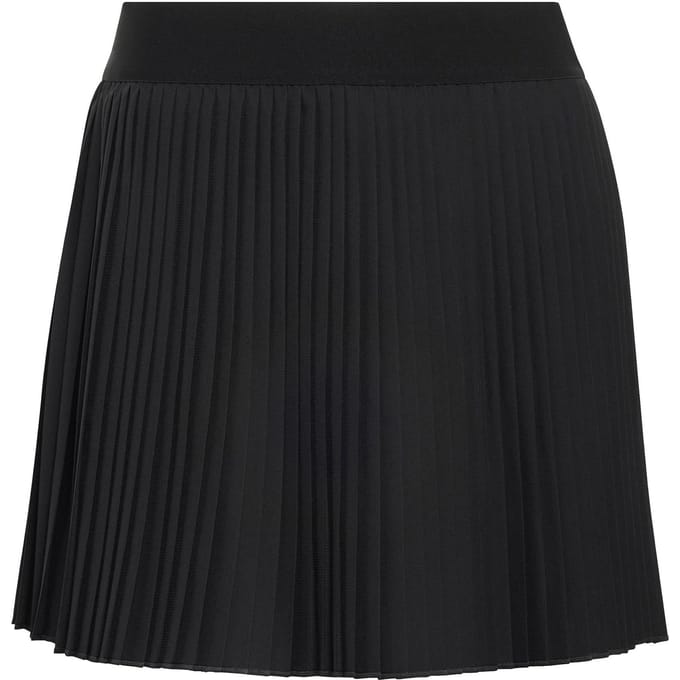 adidas Club Pleated Long Rok Dames-zwart