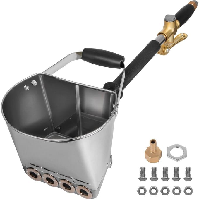 4-straals Cementmortel Spuitpistool Stuc Spuitpistool 4-straals Trechter Gips Beton Cement Spuitpistool