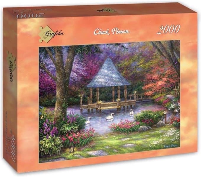 Legpuzzel 2000 pcs Chuck Pinson - Swan Pond - Grafika