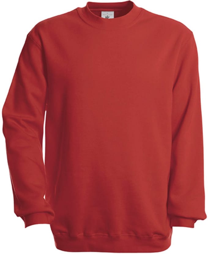B&C Crew Neck Sweatshirt Set In CGSET - Red - L