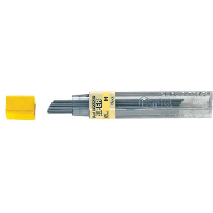 Pentel vulpotlood vulling potloodstift H - 0.9 mm - 12 stiften