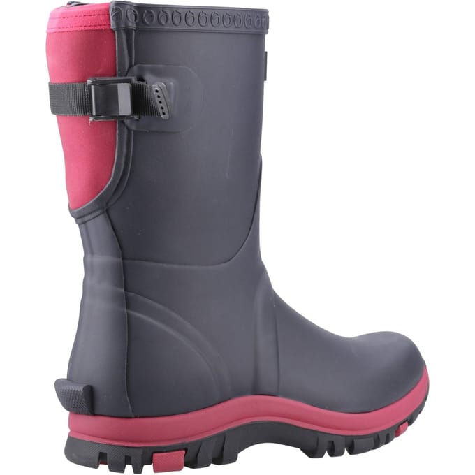 Cotswold Realm Rubberen Dames Regenlaarzen Marineblauw/roze
