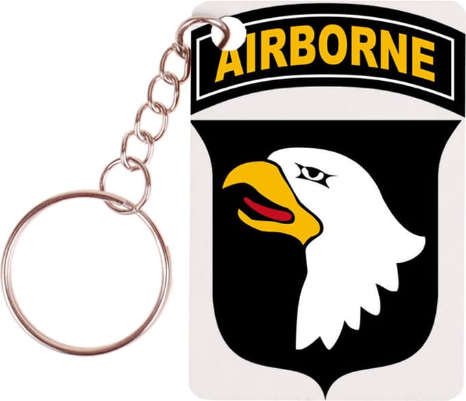 Sleutelhanger 6x4cm - Logo US Army 101st Airborne