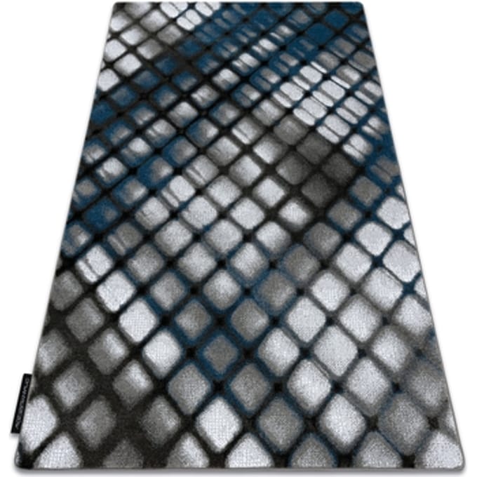 Kleden Rugsx Tapijt INTERO REFLEX 3D Geruite , blauw 80x150 cm