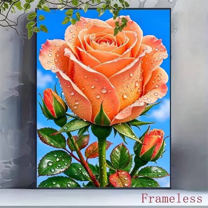 diamond painting - rozen 30x40