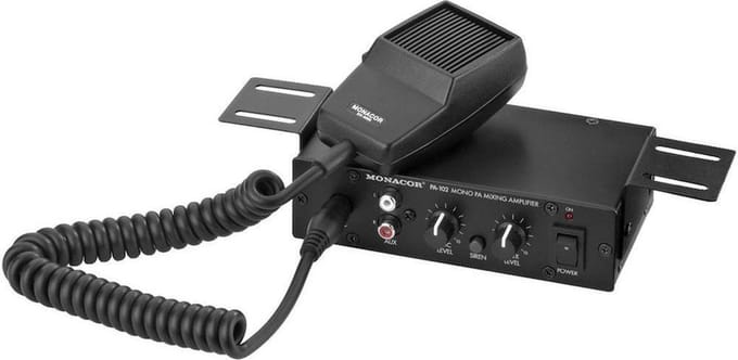 Monacor PA-102 Mobile versterker 115 mm