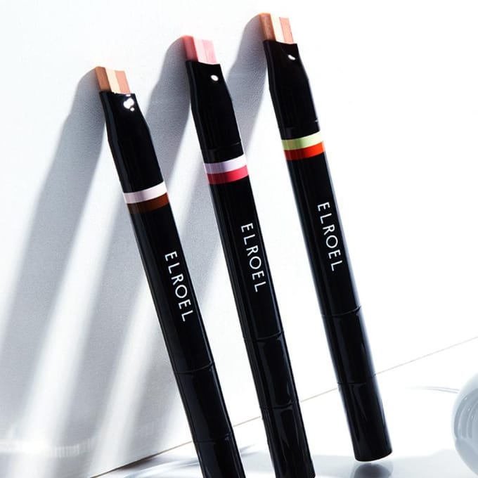 Elroel Eyeshadow Stick Blanc Double Shadow Stick - 10 Blue Lemon-Peach - 3,5 g