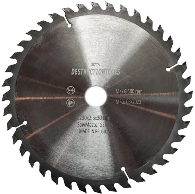 tct cirkelzaagblad 230mm - hout - D230mm, asgat 30mm - SawMaster series | Destructiontools